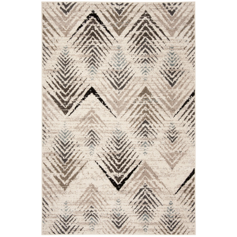 Adey Performance Geometric Rug, Rectangle 4' x 6'