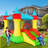 GOOSH 8' Wx 12' D Inflatable Bounce House with Slide and Air Blower-102359184