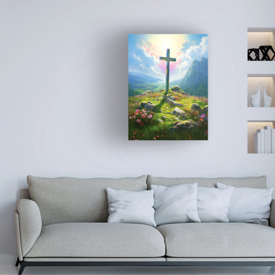 Wrapped Canvas Wall Art - Imagine It Images 'Damned be the Sinner' Wall Art for Living Room, Bedroom, or Office Décor  - 18x24