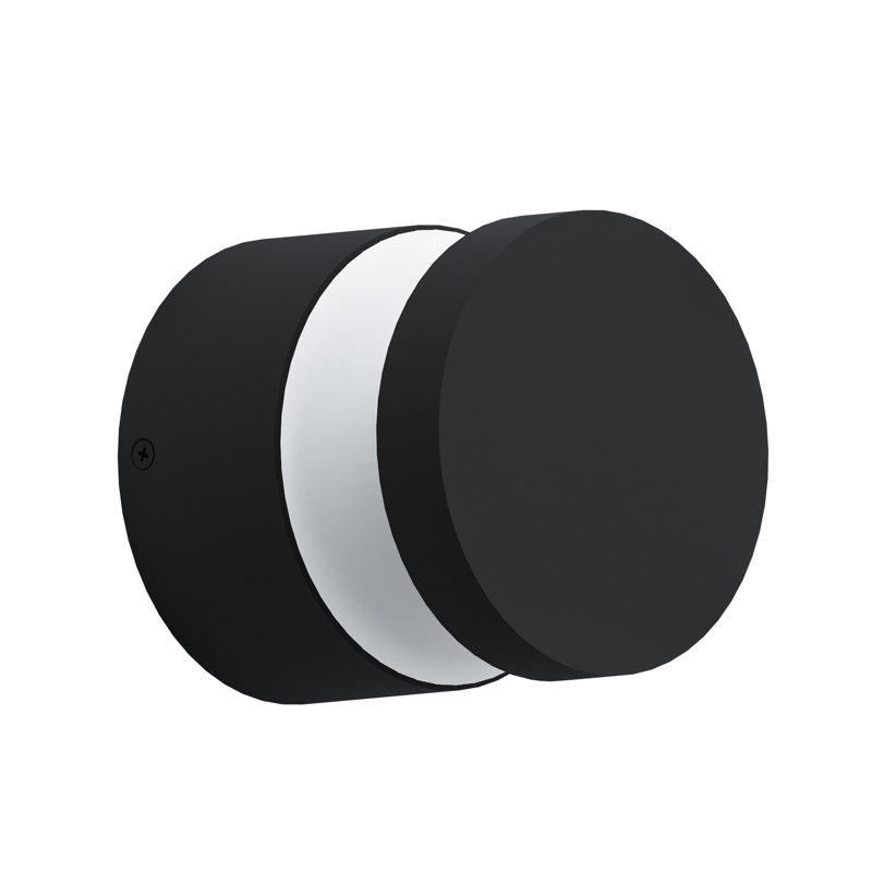 Melzo Integrated LED Outdoor Flush Mount, Black