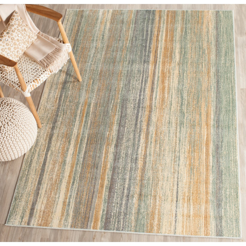 Pierrette Vintage Performance Abstract Rug, Rectangle 3'3" x 5'7"