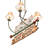 Personalized Canoe 4 Light Chandelier