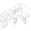 Ensemble de bureau d'ordinateur en L 4 pièces Shelonda-1158051310