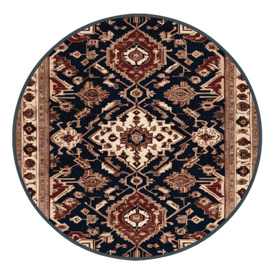Machine Washable Persian Brown Area Rug