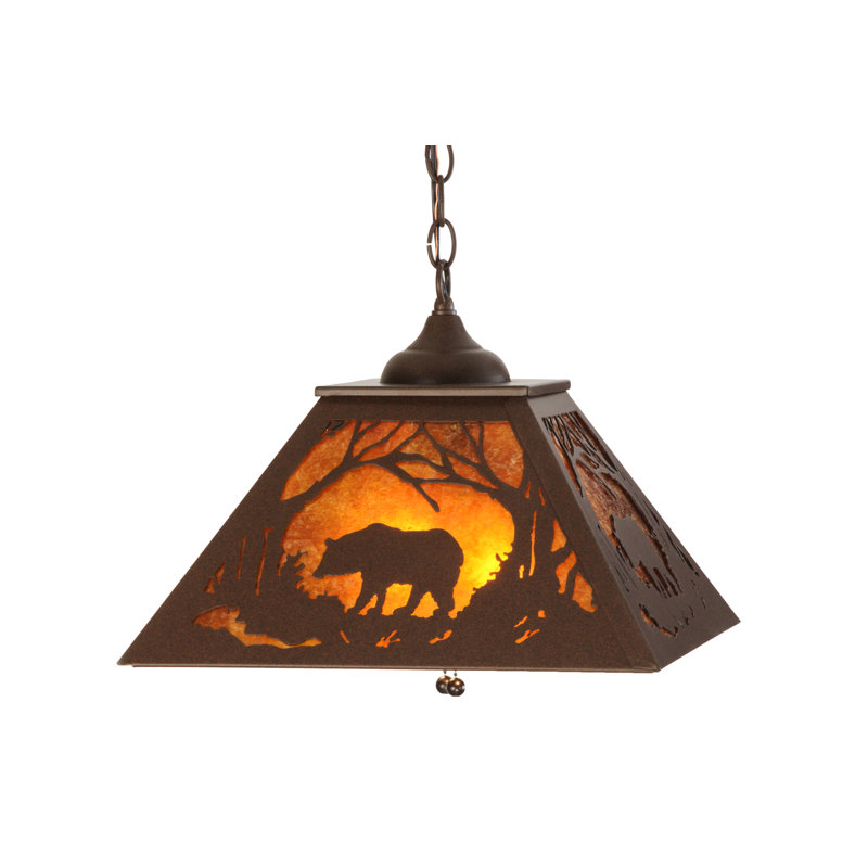 Rustic Lodge 2 - Light Pendant, Antique Bronze