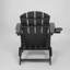 Chaise Hdpe confortable et résistante aux intempéries avec porte-gobelet intégré pour l'extérieur