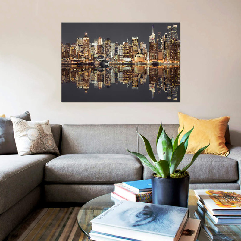«New York V», impression sur toile, H 8 po x l 12 po x P 0,75 po, Toile tendue, Pas de tapis