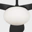  Ventilateur de plafond d'intérieur à DEL Drape Smart 58 avec tige filetée, pales en ABS noir minuit et télécommande portable-565214803-565214802