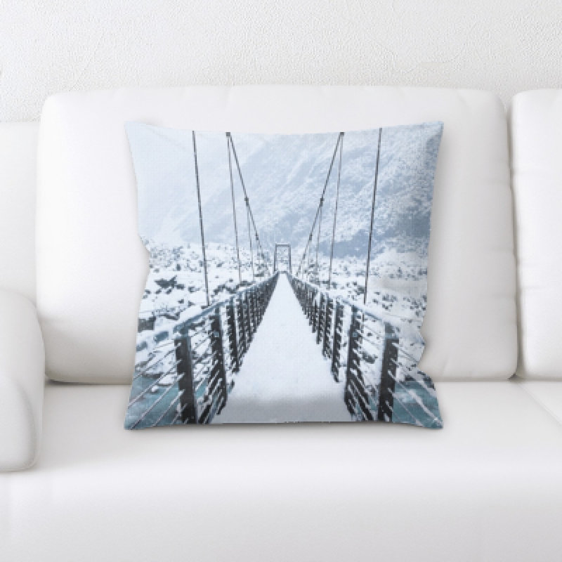 Microsuede Reversible Throw Pillow