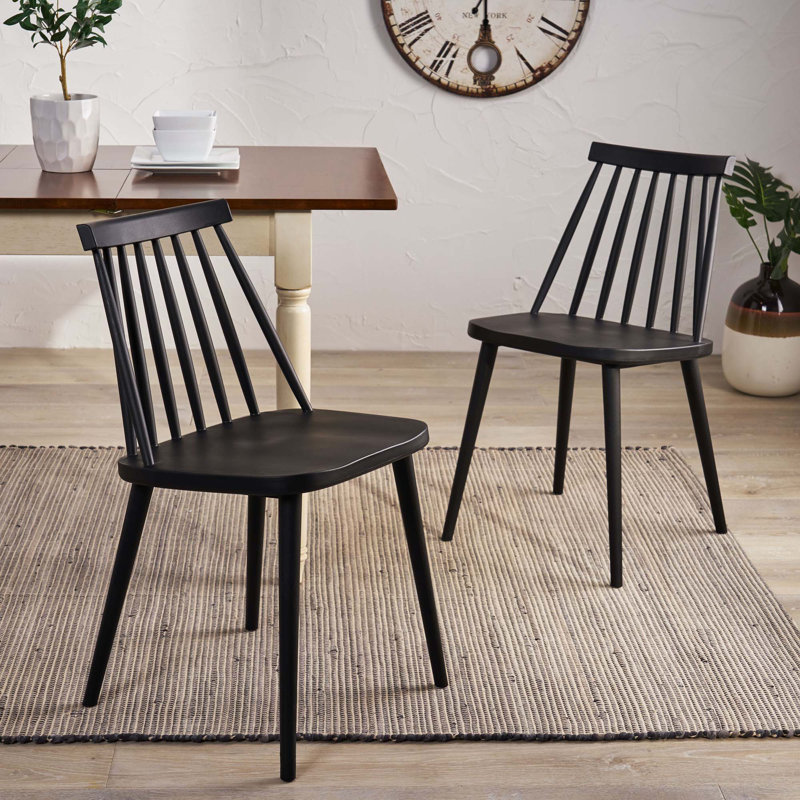 Chaises de salle à manger Farmhouse, Noir