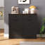 Armoire à poubelles double basculante élégante, pouvant contenir 2 poubelles de 38 litres, gain de place et anti-odeurs, avec poignées métalliques élégantes, charnières fluides, design soigné, 2 tiroirs et surface facile d'entretien.