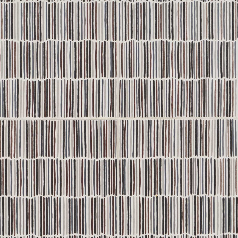 Setana 12X24 Artisan Decor Porcelain Tile, White Artisan Decor