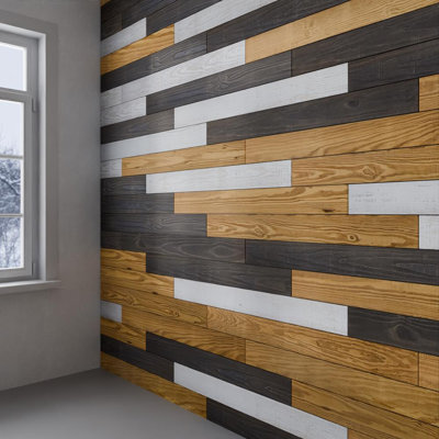 Waal Thermo-Treated 1/4 in. x 5 in. x 4 ft. Warp Resistant Barn Wood Wall Planks (10 sq. ft. per 6-Pack)