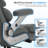 Maurica Big/Tall Ergonomic Office Chair 500lbs, Home Office Chair with Adjustable Armrests and Backrest-428989317
