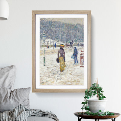 New York Street by Childe Hassam - Picture Frame Painting