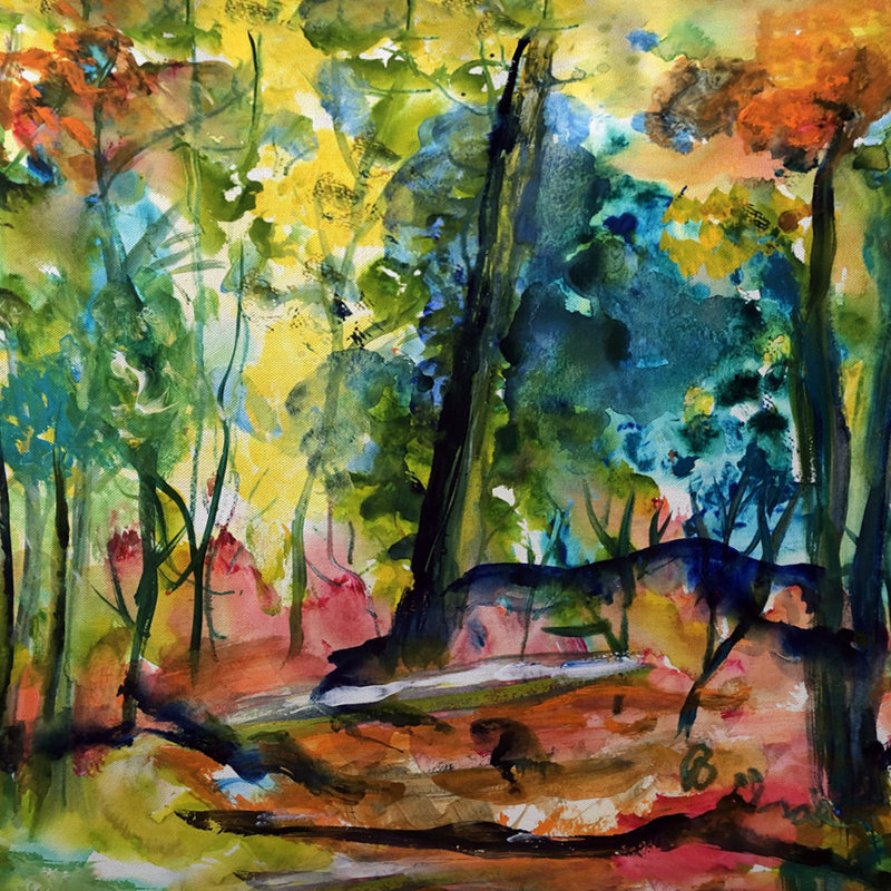 Coussin intérieur / extérieur Fall Forest