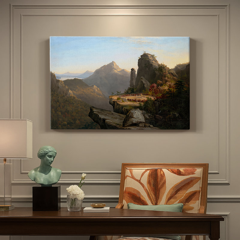 Expulsion du jardin d'Eden-Thomas Cole-Gallery, toile tendue-1828, 24x36
