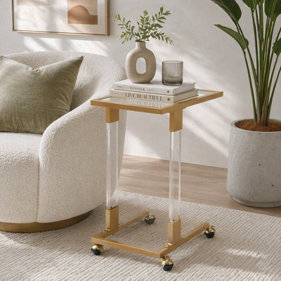 Glass Side Table, Acrylic End Table