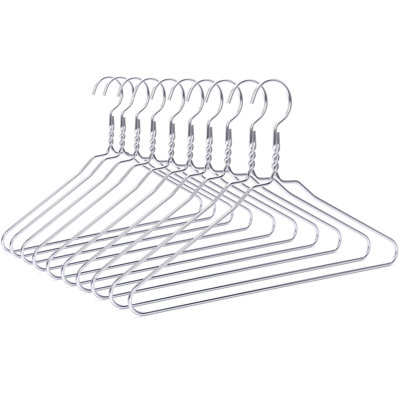 Cintres en aluminium argenté Deuntray Rebrilliant