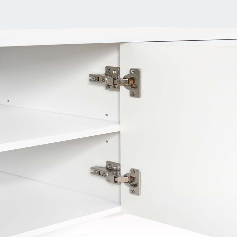 Meuble télé pour téléviseur de 78 po ou moins, Blanc