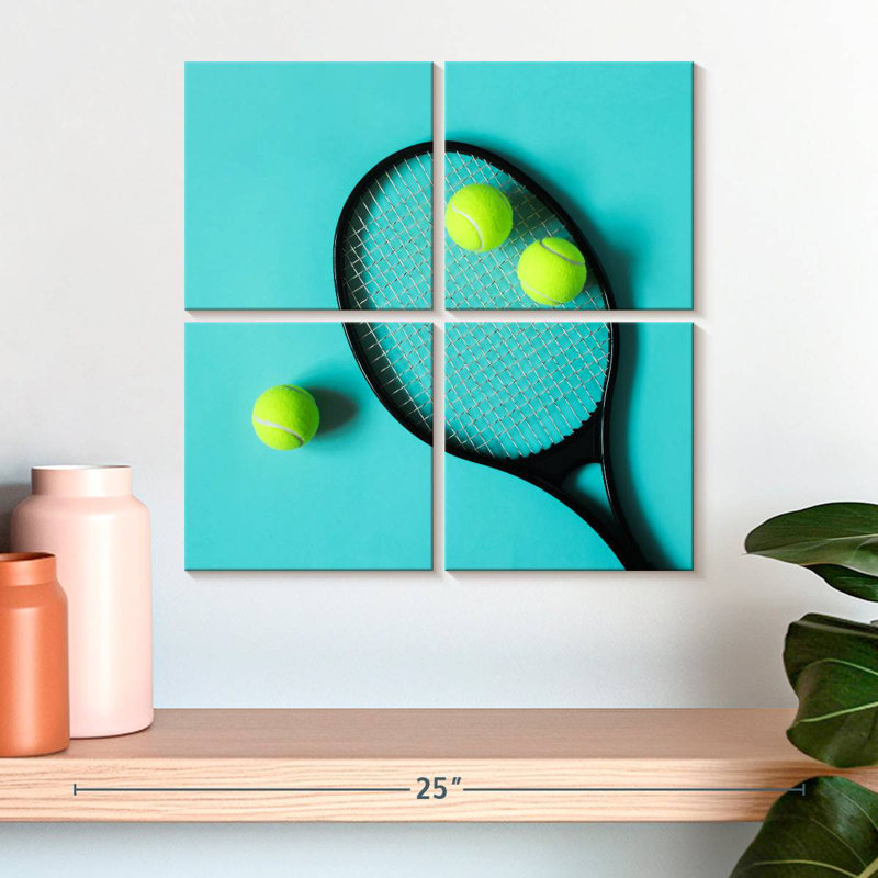 Balles de raquette de tennis, H 18 po x l 18 po