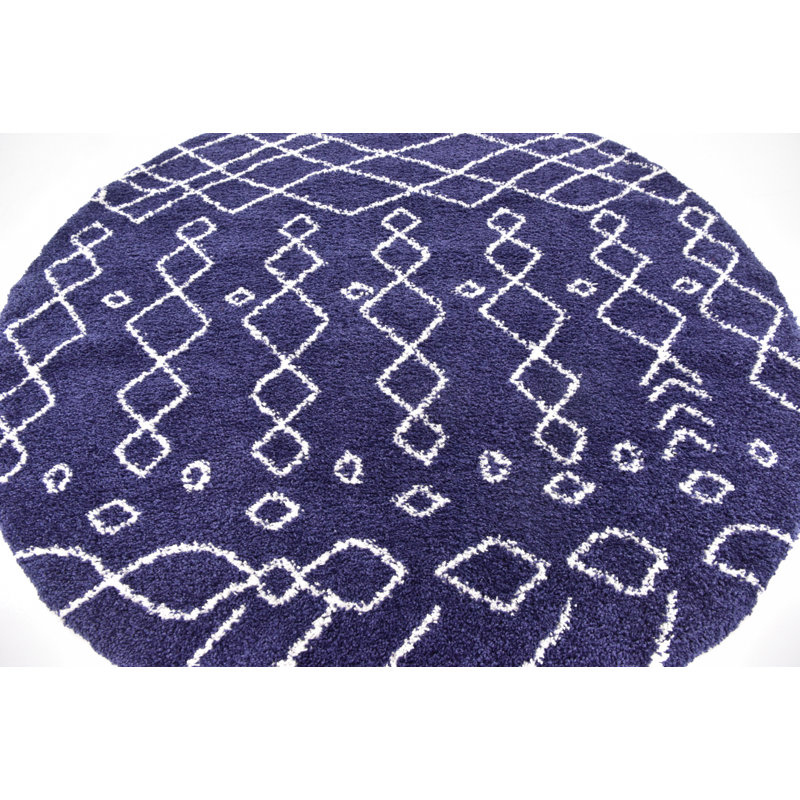 Southwestern Shag Area Rug, Round 152cm