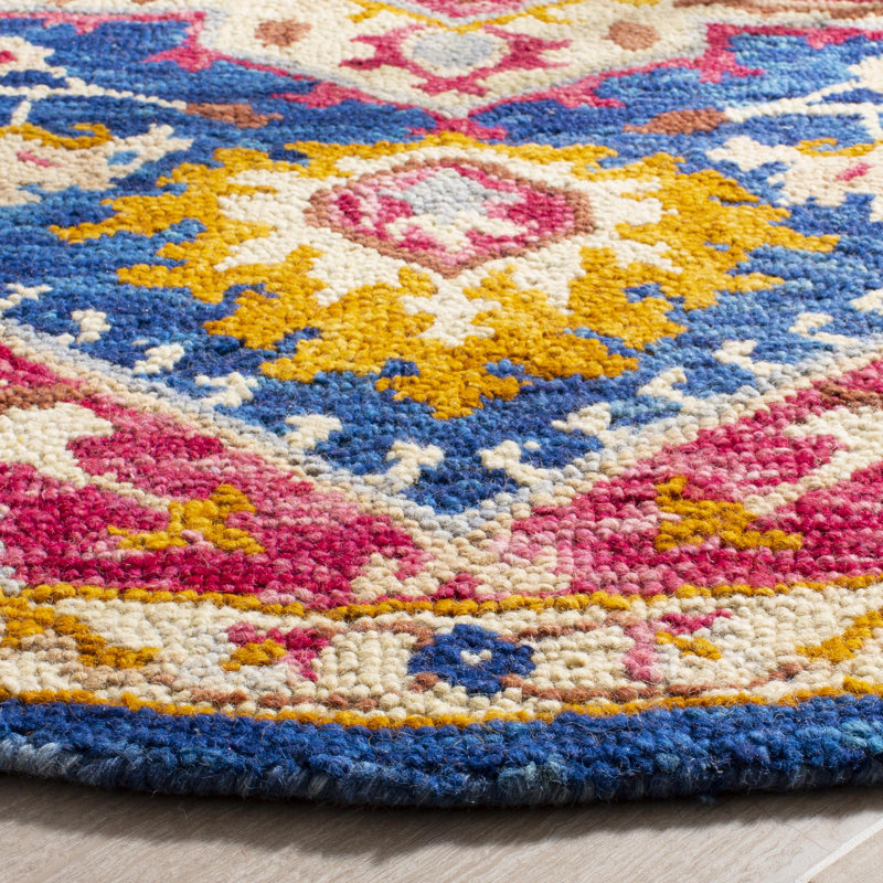 Tapis oriental en laine touffeté à la main Posner, Rectangle 2 pi x 3 pi