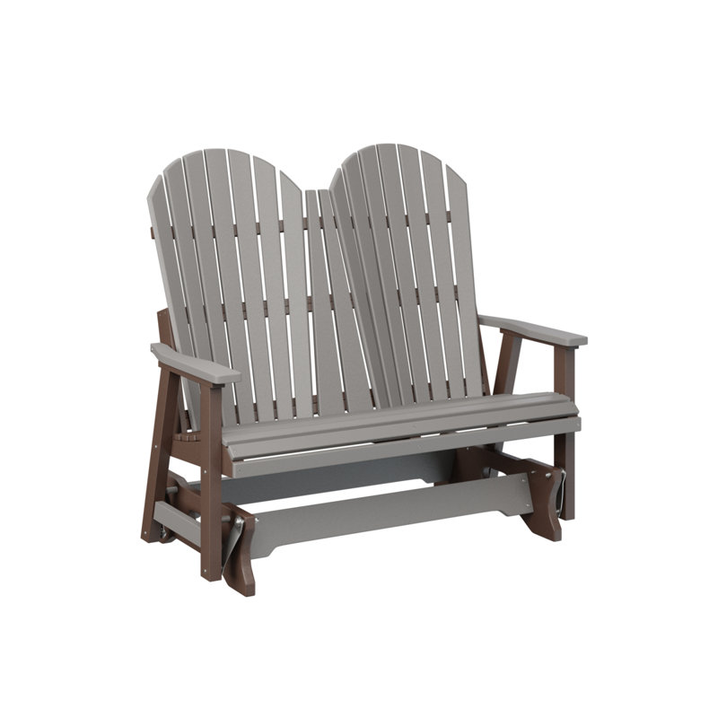 Fauteuil coulissant berlinois berlinois, Light Gray Top/Chocolate Brown Base