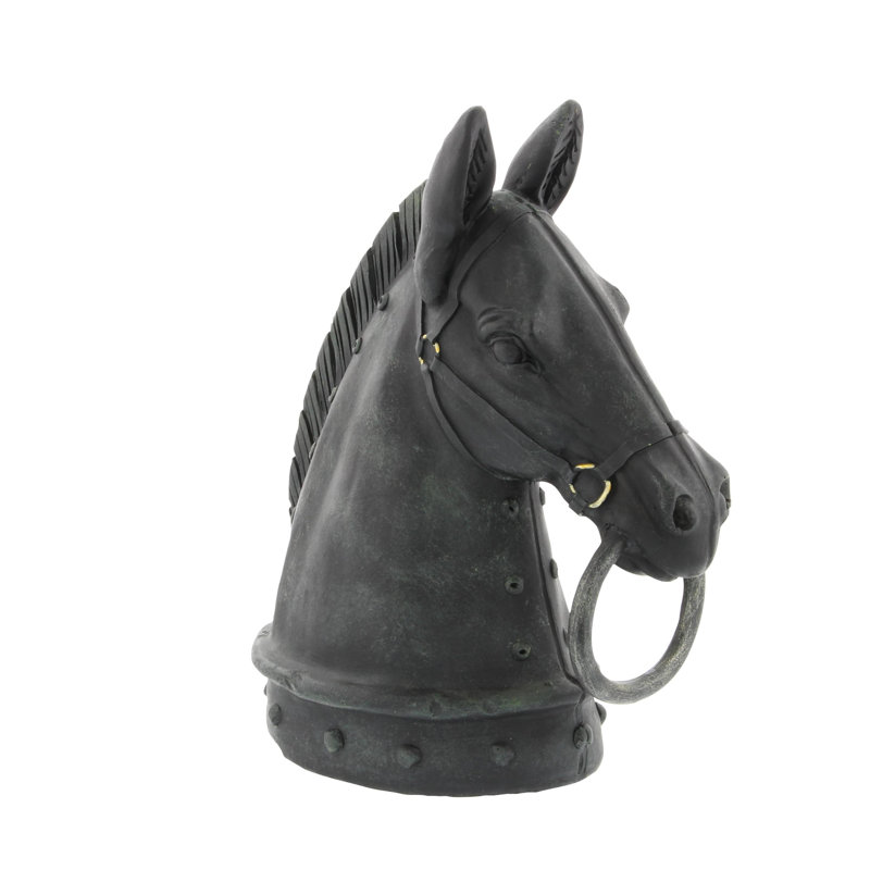 Sculpture tête de cheval en polystone Lula, Petit