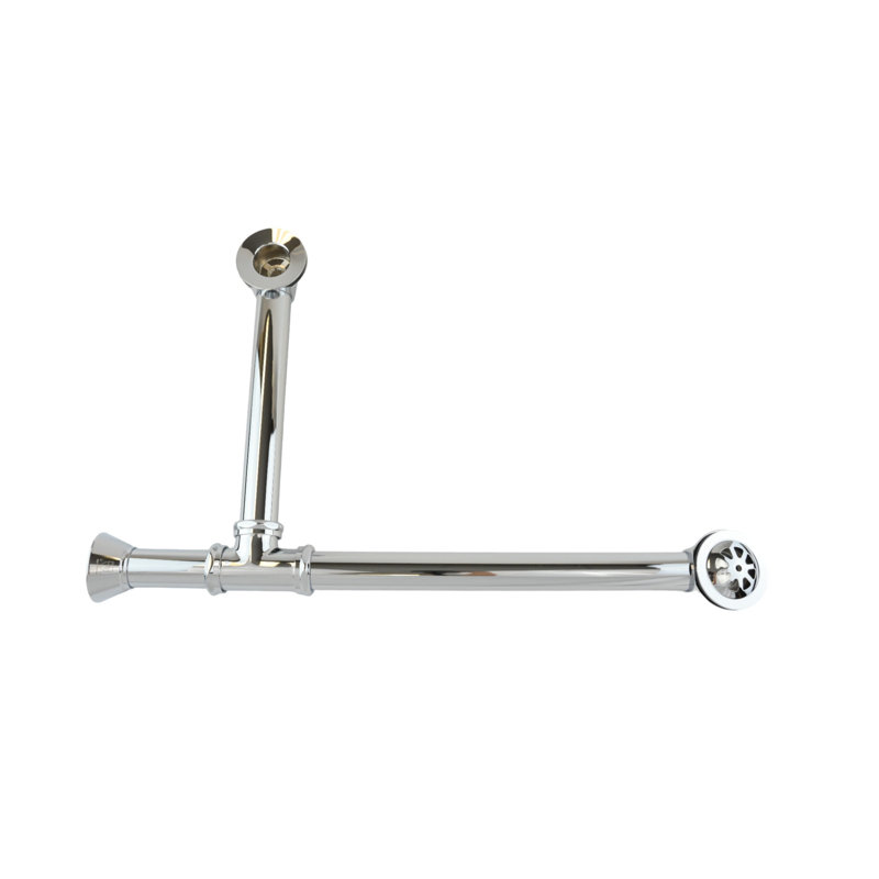 Toe Touch, Waste and Overflow Drain P0007TE by Strom Living, Chrome