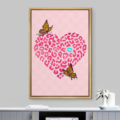 Bright Preppy Animals Trendy Teen Girls Dorm Room Cheetah Butterfly Artwork Posters Modern Colorful