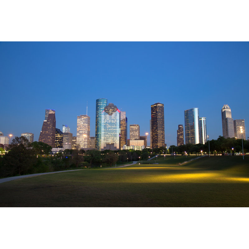 Elevus Houston Downtown Skyline 1 Piece Wrapped Canvas Wall Art, 81cm H x 122cm W x 3.8cm D
