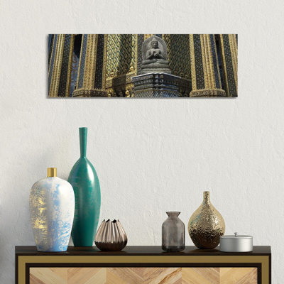 Emerald Buddha, Wat Phra Keo, Bangkok, Thailand 1 Piece Wrapped Canvas Panoramic Wall Art