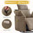 Round Swivel Recliner with Adjustable Headrest, Power & Manual Options-2038766916-2038766919