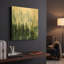 «Evening Treeline Sq» par Katrina Pete, art mural en métal doré, 12 po x 12 po-781378866