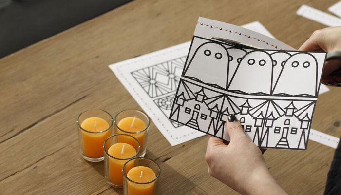 DIY Kerzen-Silhouette für Halloween