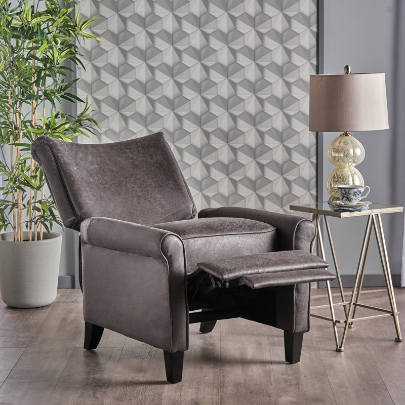 Tamirra Recliner, Slate Microfiber