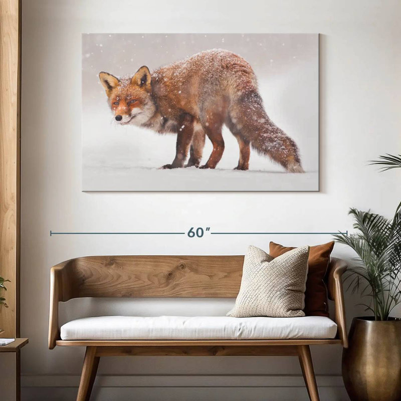 Brampt Snow Fox, 32" H x 48" W