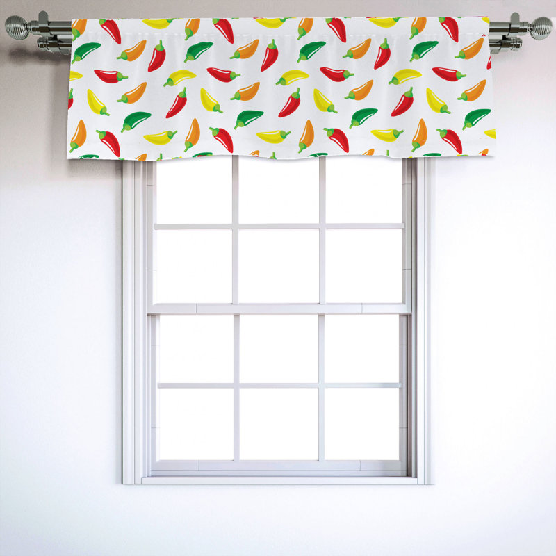 Sateen Ruffled Window Valance