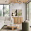 Armoire Mid-Century moderne avec base en bois massif-1305155389