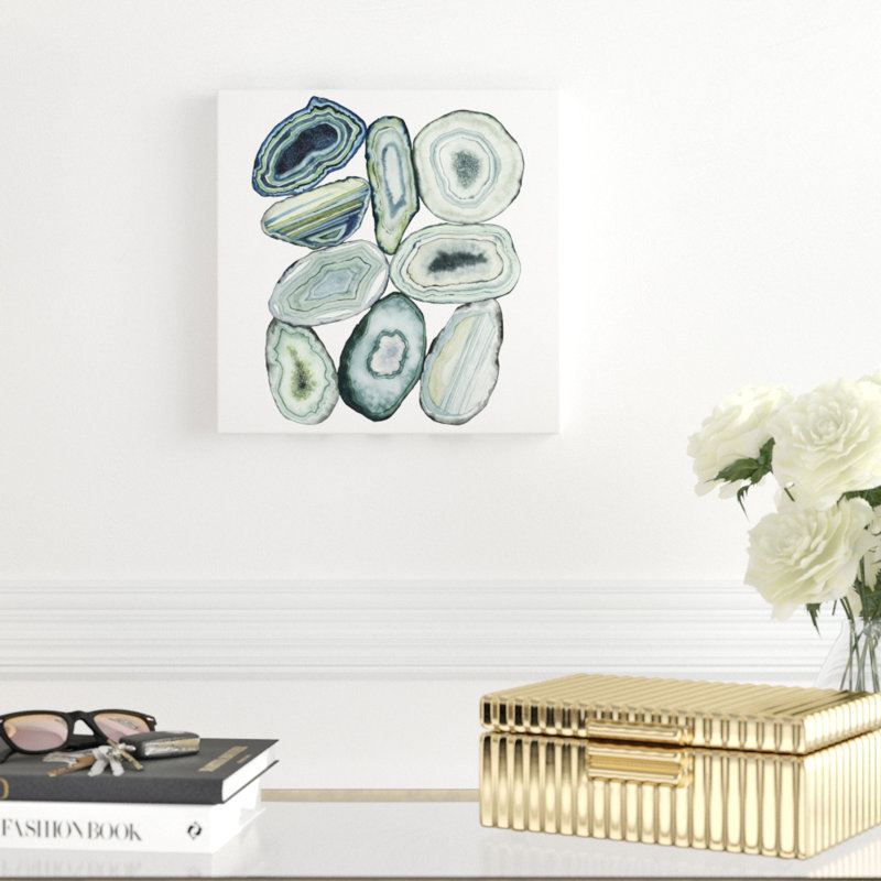 Stacked Agate II by Grace Popp - Wrapped Canvas Print, 30cm H x 30cm W