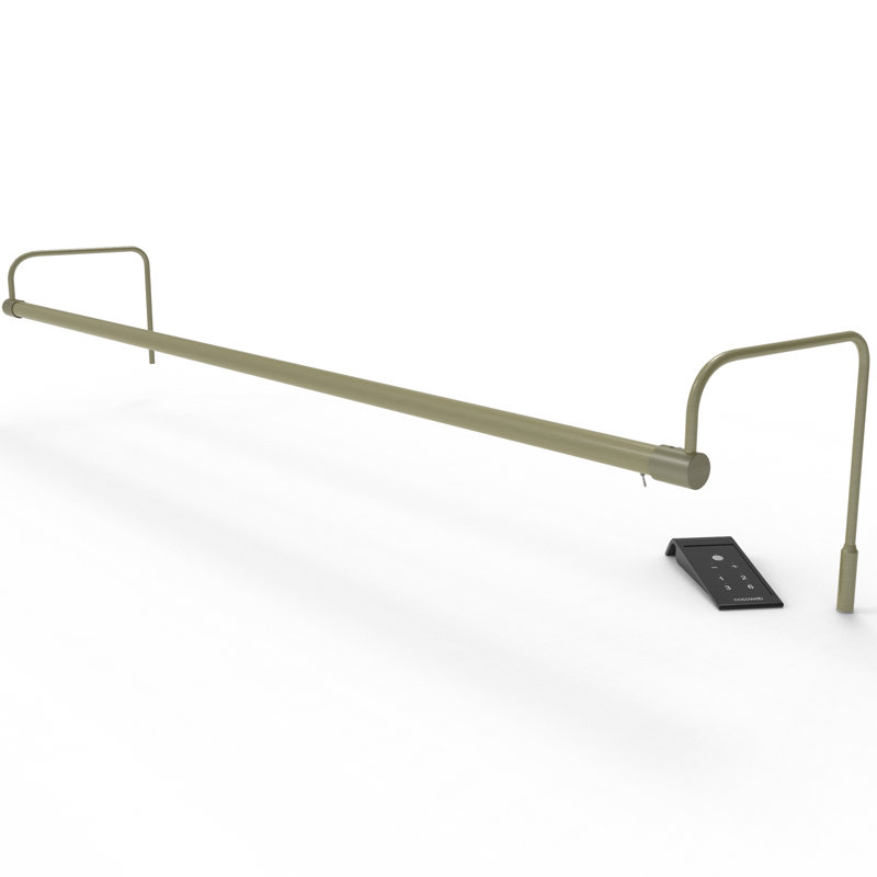 Jahrod 43'' Dimmable LED Frame Mount Picture Light, Antique Brass