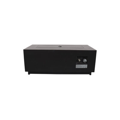 Table de foyer d'extérieur en acier avec couvercle 16 H x 42 W