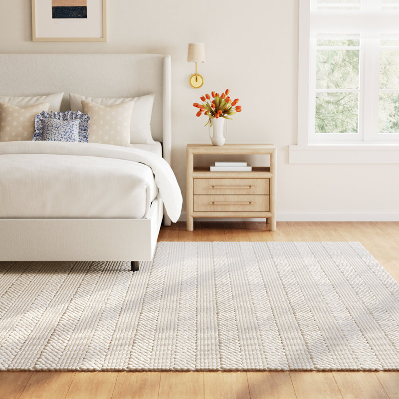 Stanwick Handmade Bleach Rug, Rectangle 8' x 10'
