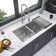 Double Bowl(50/50) Undermount Sink- 28"X19" Double Bowl Kitchen Sink 16 Gauge With Two 10" Deep Basin