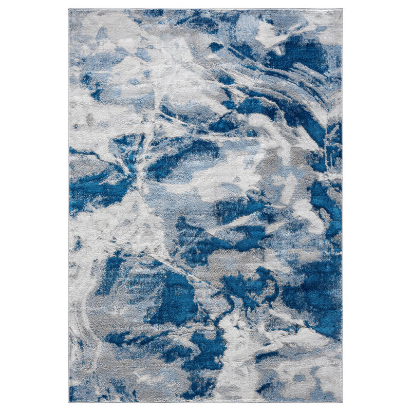 Abstract Flow Tabernash Rug Contemporary Modern Carpet For Living Room, Rectangle 7'10" x 10'10"