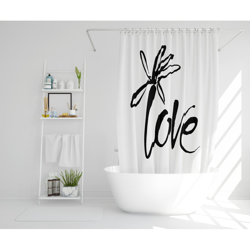 Dones Polyester Shower Curtain Set, 168cm H x 168cm W