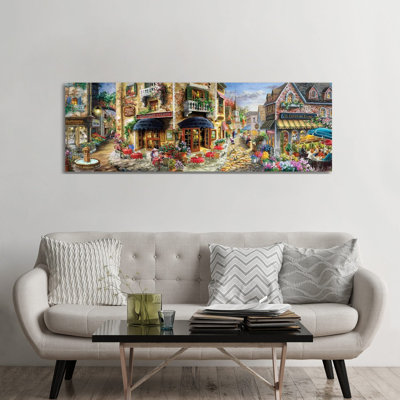 Retard dans l'après-midi en Italie - Giclée sur toile tendue avec châssis