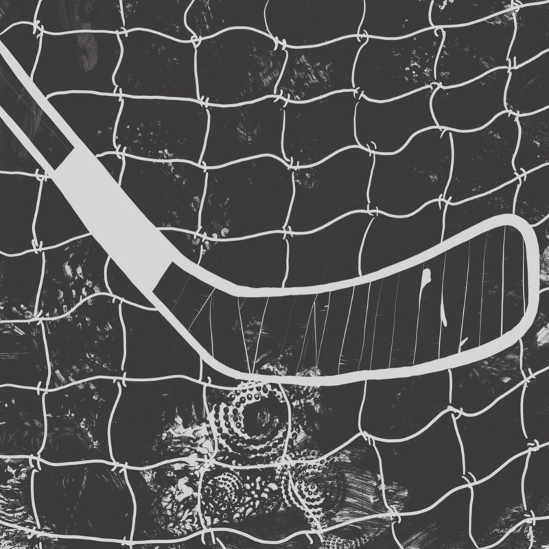 Hockey, Charcoal, Wood