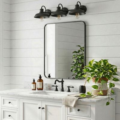Metal Framed Bathroom Wall Mirror